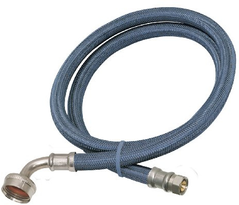 Eastman 5 Ft Dishwasher Installation Kit, 3/8 in Compression x 3/4 in FHT Elbow, Braided Stainless Steel Supply Line, 41042