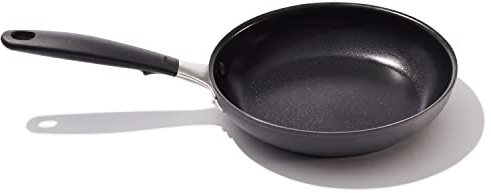 OXO Good Grips Hard Anodized 20 cm Frying Pan Skillet,3-Layered German Engineered Non-Stick Coating,Stainless Steel Handle with Non-Slip Silicone,Induction,Oven safe up to 200°C,Dishwasher Safe,Black