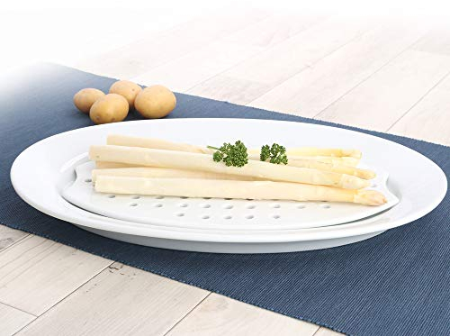 Holst Porzellan Assiette égouttoir en Porcelaine 37 cm 2 pièces « AL »