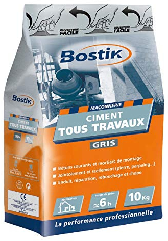 Sac de ciment gris tous travaux 5 kg - Bostik