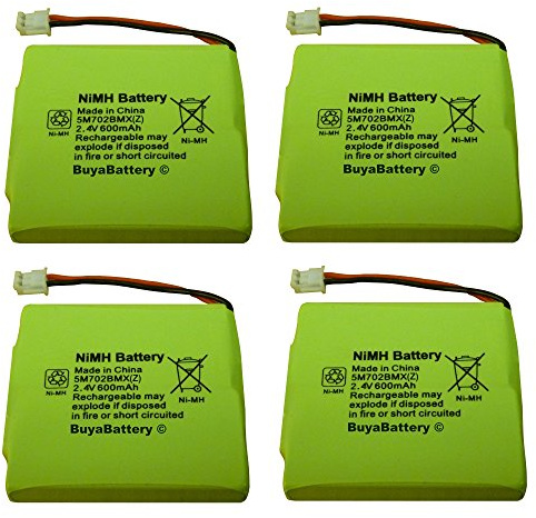4 x BT Verve 450/410 Quad Cordless Phone Batteries 5M702BMX NiMH 2.4V 600mAh UK