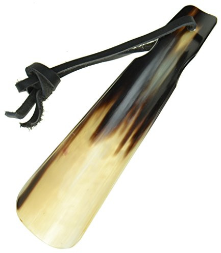 18cm - Piatto, vero corno calzascarpe, realizzato a mano