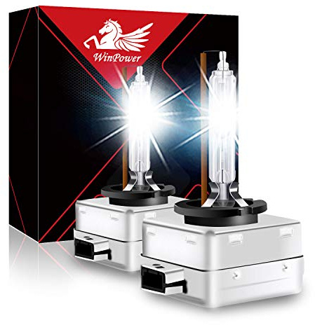 WinPower D1S Xenon Brenner 35W HID Scheinwerfer Biren Entladungslampe Set 85V 4300K Gelb Mehr Licht Extreme Vision Headlight Lampe, 2 Stücke