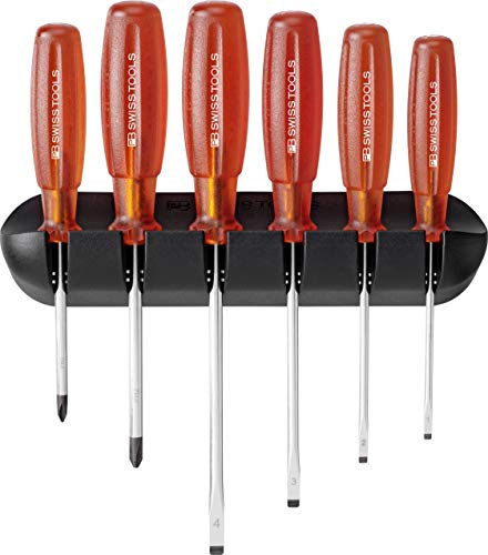 PB Swiss Tools Schraubendreher-Satz 6-teilig Schlitz PH im Wandhalter Multicraft