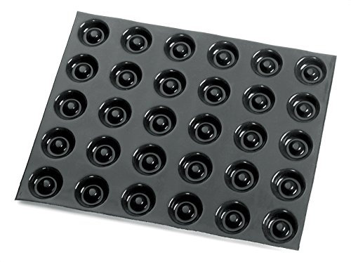 savarins ronds professionnels 400 x 300 mm, à 30 empreintes Ø 41 x H 12 mm, mini