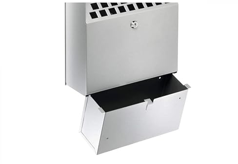 DURABLE Wandascher METALL, 4 Liter, metallic silber