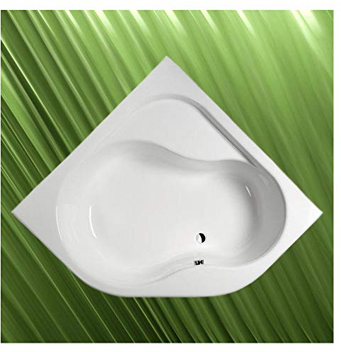 Vasca angolare Edera 152 x 152 cm, 54 cm. Profondo, con spalline in polistirolo e scarico/sifone