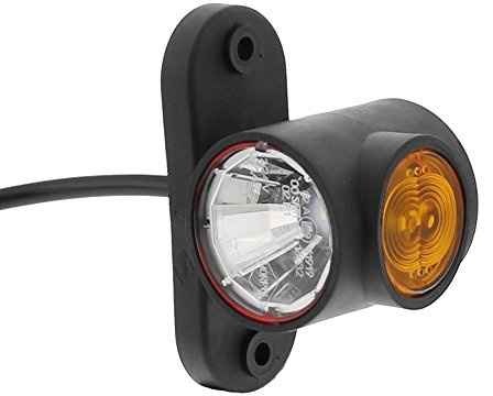The Drive -17600- LED Begrenzungsleuchte rot, orange, weiß mit Gummisockel