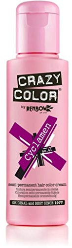 Crazy Color Couleur/ Dye de cheveux semi-permanent 4x100ml Cyclamen