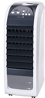 Tarrington House Refroidisseur d'air/humidificateur/ventilateur AIC900, plastique/métal, 35.5x27.5x70 cm, réservoir d'eau:4.5 L, 70W, blanc/gris