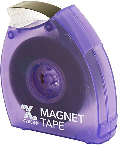 Xyron, Dévidoir Bande Magnétique Adhésive 19 mm x 7,6 m, Verso Adhésif, Fixation Rapide Objets Légers, Bureau et Maison, 384846