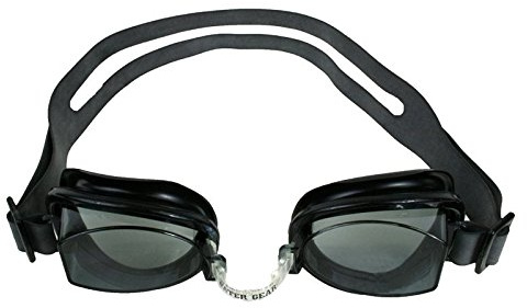 Water Gear Vortex Anti-Fog Swim Goggles - No Leak and Adjustable Split Headband - UV Protection Wide Angle Lens - Swimming Goggle for Men & Women (Smoke)