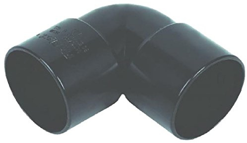 32mm (36mm) Black Solvent Waste Pipe 90 Degree Knuckle - Bag of 2