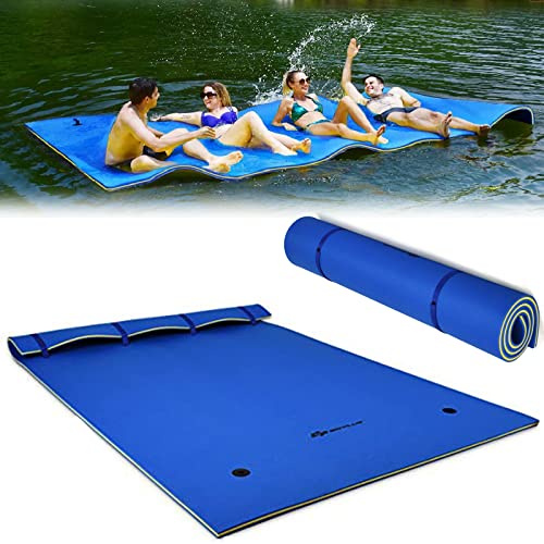 COSTWAY Tapis Flottant en Mousse XPE Résistant à la Déchirure | Matelas Flottant d’Eau 210 x 66/220 x 90/270 x 180/355 x 183CM, 1/4-6/3-5 Personnes, Capacité 60/100/400/300KG