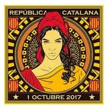 Bandera Republica catalunya - Medidas 70x100 cm. para interior y exterior
