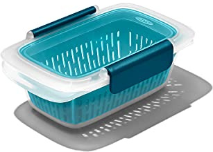 OXO Good Grips - Recipiente con colador Prep & Go