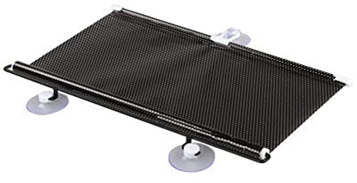 Dachfenster Rollo ohne Bohren,Sonnenblende mit Saugnäpfen Autosonnenschutz Autofenster schwarze Tupfen Einhand-Einrollfunktion Fensterrollo,Einziehbarer Tragbare Verdunkelungsrollo (68x125cm)
