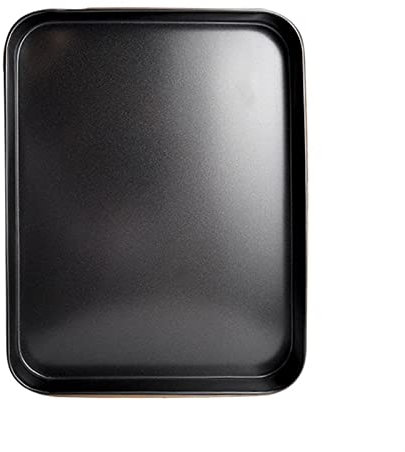 BATLAM Teglia da Forno Rettangolare in Acciaio al Carbonio Teglia per Formaggio Biscotti Pane Pizza Teglia Antiaderente Teglia da Forno da Cucina (Colore : Oro) (Nero)