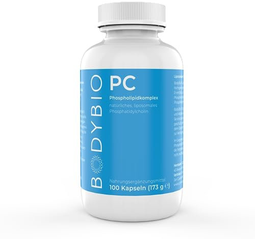 BodyBio PC Phospholipidkomplex liposomal 100 Kapseln - 173g (Phosphatidylcholin und andere Phospholipide)