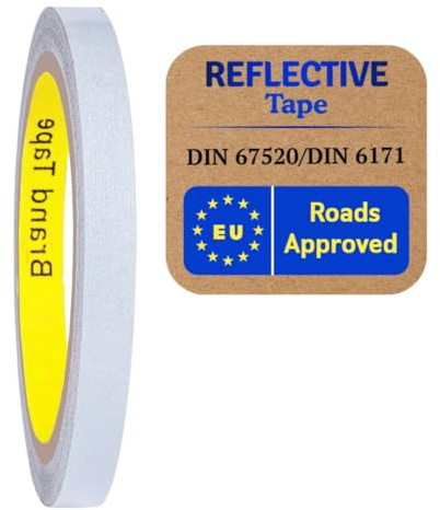 Anpatel Hecho de cinta reflectante 610C para exteriores, tiras de alta visibilidad, seguridad, impermeable, visible, fuerte adhesivo, para vehículos, remolques, barcos, señales de coche, camiones