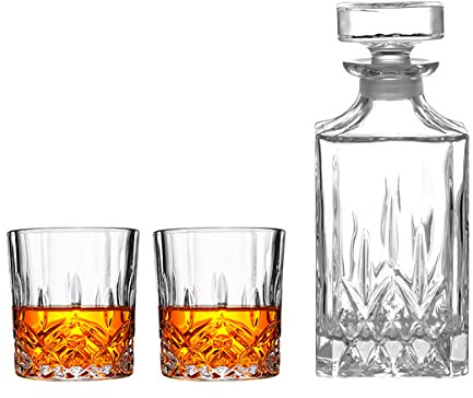 Ensemble De Verres À Whisky En Cristal À L'Ancienne, Gobelets De Luxe De 7,7 Oz Pour Boire Du Bourbon, Du Scotch, Du Cocktail, Du Cognac, Du Whisky Irlandais, Cadeau Pour Petit Ami (Ensemble De 2 Tas