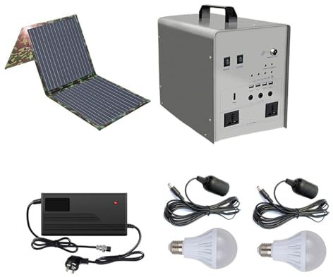 Centrale Électrique Portable 1000 W/748 Wh, Alimentation De Secours For Générateur Solaire Avec Panneau Solaire Inclus, Haute Puissance Légère For Camping-car De Vacances, Aventure En Plein Air(B Type