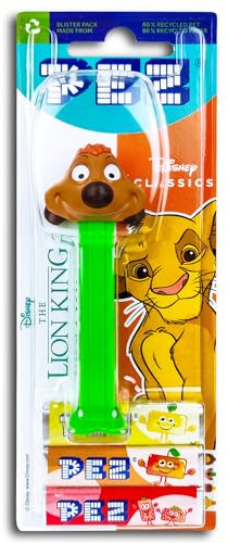 1x PEZ Spender König der Löwen/LION KING Timon inkl. 2 x Pez Bonbons 2 x 8,5 g