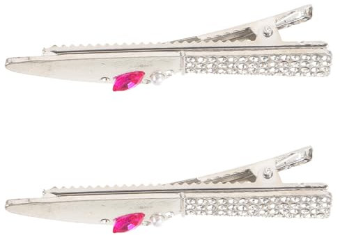 ARTSEWPLY 2pièces Épingles à Cheveux Avec Strass Accessoires Coiffure Élégants Pour Femmes Clips à Cheveux Forme De Couteau Et Fourchette Pour Fête Et Usage Quotidien