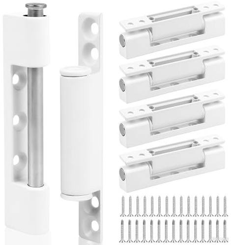Niuny Bisagras para Puertas 5pcs Bisagras Puertas Madera 95 x28x13mm Bisagra Puerta de Aleación de Zinc Bisagra de Ventana de Blanco Con Tornillos Accesorios de Ventana para Puerta Armario Ventana