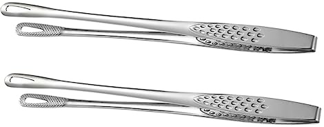 Pinces Alimentaires en Acier Inoxydable 304, Lot de 2, Style Japonerie