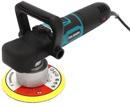 Auto Poliermaschine, 850 W Exzenter Poliermaschine, 6 Geschwindigkeiten 2000-4500 RPM Exzenterpolierer zum Polieren von Auto, Möbeln