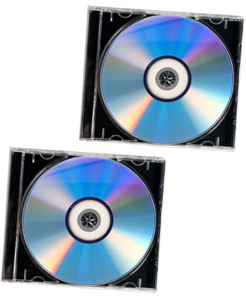 HEMOTON 2juegos Disco CD-r Grabable Disco Virgen para Grabar Música Audio y Almacenar Datos con Estuche Soporte Grabable para CD De Música Consumibles para De Grabación De Datos