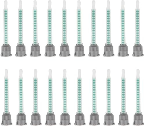 Buses de Mélange Statique pour Colle Époxy Bi-Composant, 20 Pièces, Optimisées pour Colles 2K, Mélange Rapide et Précis, Matériau Durable et Non Toxique