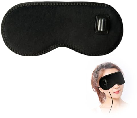 Tomedeks Masque Chauffant pour Yeux USB – 4 Niveaux de Température, Design Opaque, Housse Lavable, Soulage Yeux Secs, Fatigue Oculaire & Favorise le Sommeil et la Relaxation