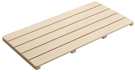 Wansiman Tarima Para Ducha En Madera, Alfombrilla De Ducha De Madera Maciza, Plataforma Antideslizante Flexible, Para Bañera, Piscina Y Spa