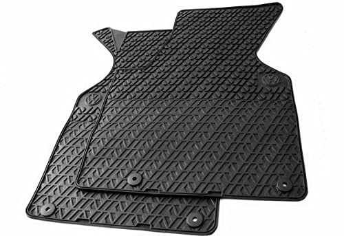 Original Volkswagen Gummimatten 701061501A 041 Fußmatten Gummi Schwarz 2-teilig