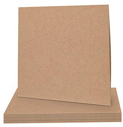 Kartonstecktasche für CD, DVD & Blu-ray, Braun, Kraftkarton - 10er Pack