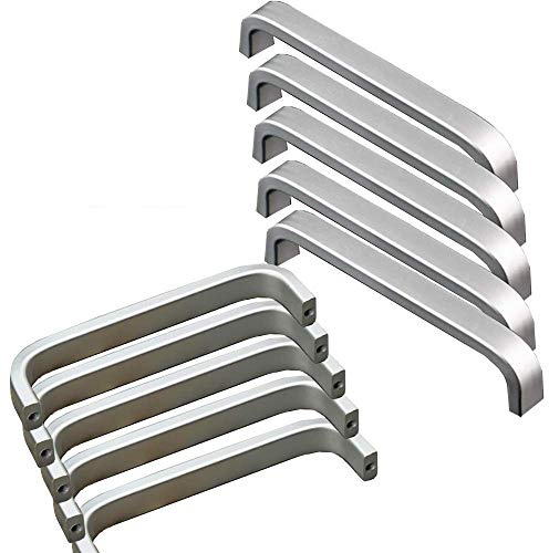 Qrity 20 Stücke Aluminiumlegierung Knöpfe Küche Schrank Schrank Schublade Türgriffe ziehen Griff (128MM)