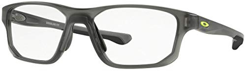 Ray-Ban Herren 0OX8136M Brillengestelle, Schwarz (Satin Grey Smoke), 55