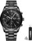 Bosck Men's Casual Watches No Chronograph, Sport Wristwatches Stainless Steel, 30M Waterproof Quartz Wrist Watches, Analog Watch for Men