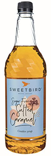 Sweetbird Jarabe de caramelo salado sin azúcar, 1 L