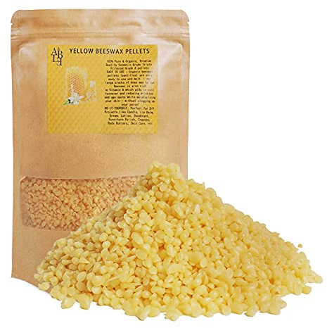 JEMESI Pure Cire d’Abeille Pastilles - 500g - Boulettes de Cire d'abeille Naturelle - Les Abeilles Pastilles de Cire - Parfait pour Les Cosmétiques, DIY et la Fabrication de Bougies