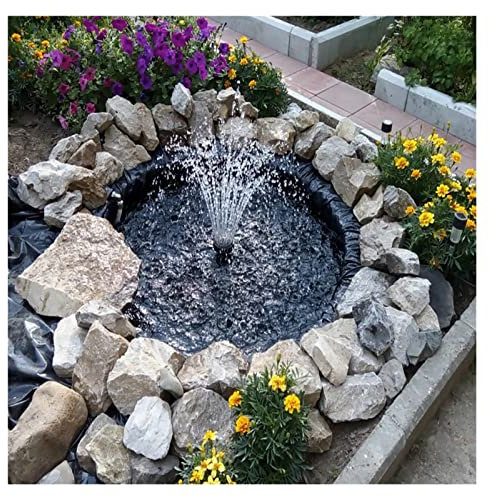 DYXJB Estanque Prefabricado Reforzado Impermeable Resistente Durable Tela Impermeable Tejado, 0.35mm HDPE Garden Pond Irrigación Planter Box (Color : Black, Size : 1x2m)