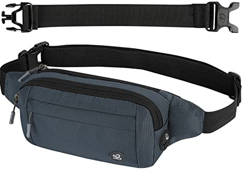 Waterfly Bumbags Waist Fanny Pack Ladies Fashion Bum Bag with Adjustable Belt for Sport Running Hiking Jogging Girls Women Men (Sapphire Blue)