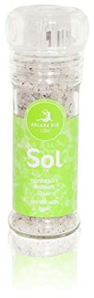 Solana Nin - Meersalz - mit Basilikum - Salzmühle - 5 x 100g