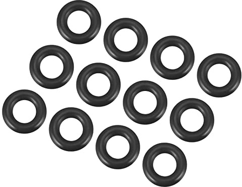 QUARKZMAN Nitrilgummi O Ring für Dichtungsanschluss 10x6x2mm, Schwarz | 12 Stücke, für Wasserhahn Klempner Reparatur Dichtung Verbindung