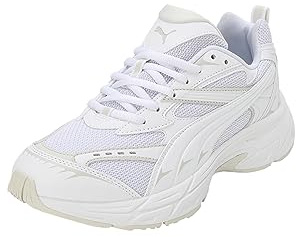 Puma Morphic Base Sneaker, Unisex, Erwachsene, White-Sedate Gray, 44 EU, Puma Weiß, Sedate, Grau, 44 EU