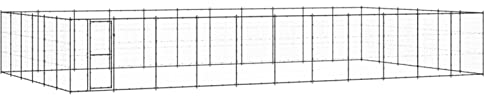 BaraSh Outdoor-Hundezwinger Dog House Outdoor Pet Comfort Katzengehege Hundeauslauf DraußEn Tiergehege Stahl 79,86 m²