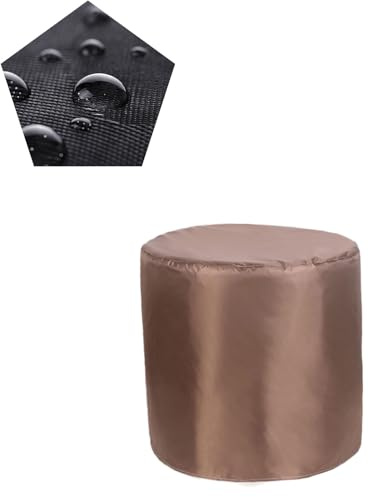ATYUJKB Wasserdicht Abdeckhaube für Gartenmöbel Rund 90x90cm, 420D Oxford Gewebe Schutzhülle, Gartenmöbel Abdeckung Tisch, Gewebe Wasserdicht Abdeckhaube für Gartentische Terrassenmöbel