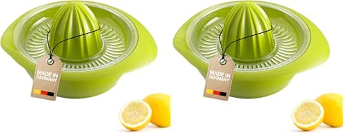 Westmark Presse-Orange/Citron/Lemon avec Récipient, Diamètre : 18,7 cm, Capacité : 0,5 litre, Plastique, Limetta, Vert pomme, 3091227A (Lot de 2)